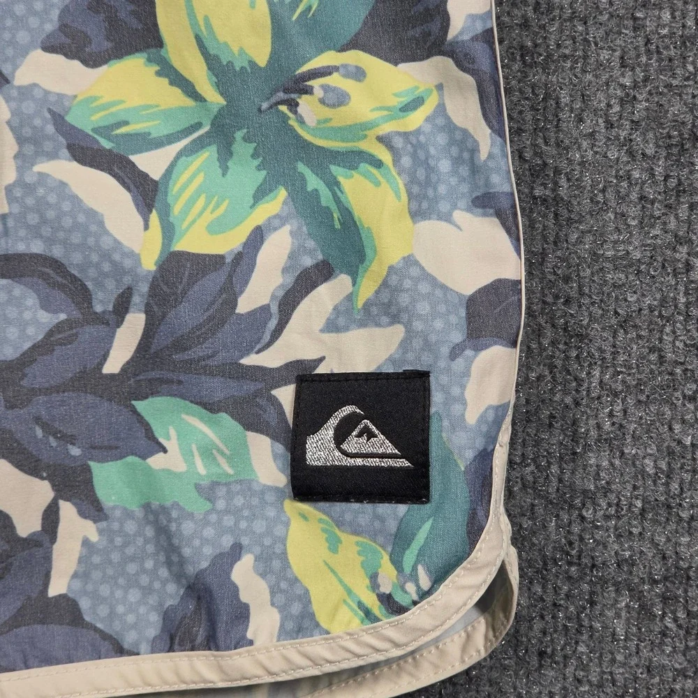 Quiksilver Board Shorts Mens‎ 32 Floral Print Swim Trunks Sample Collectible